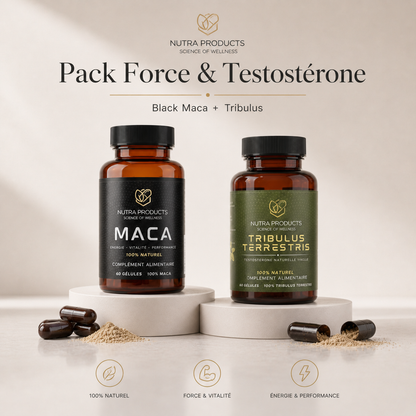 Pack Force & Testostérone Black Maca + Tribulus