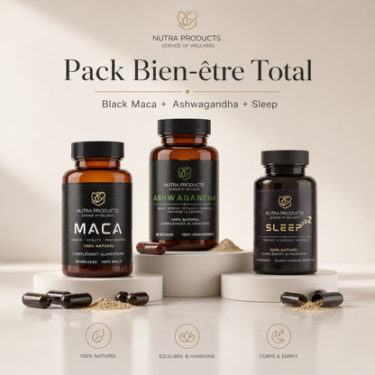 Pack Bien-être Total Black Maca + Ashwagandha + SLEEP